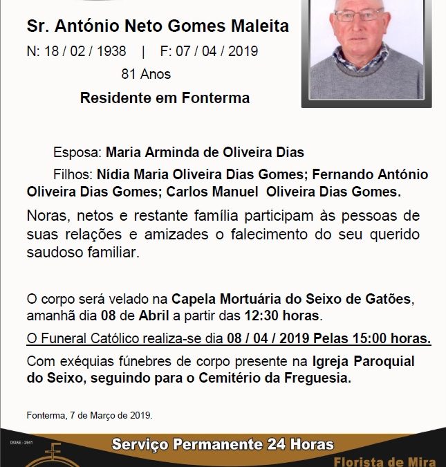 Sr. António Neto Gomes Maleita