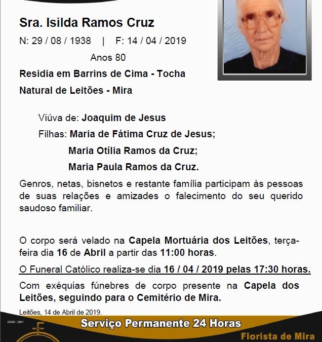 Sra. Isilda Ramos Cruz