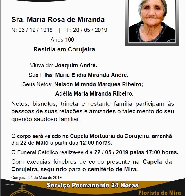 Sra. Maria Rosa de Miranda