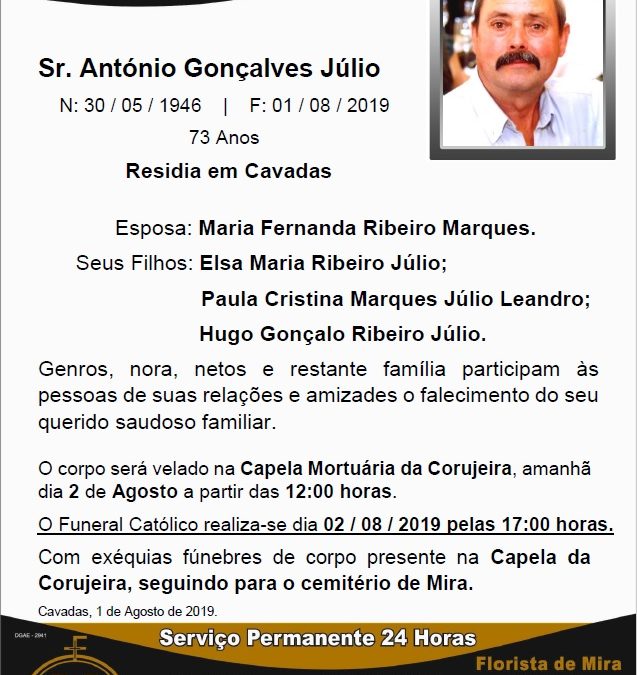 Sr. António Gonçalves Júlio