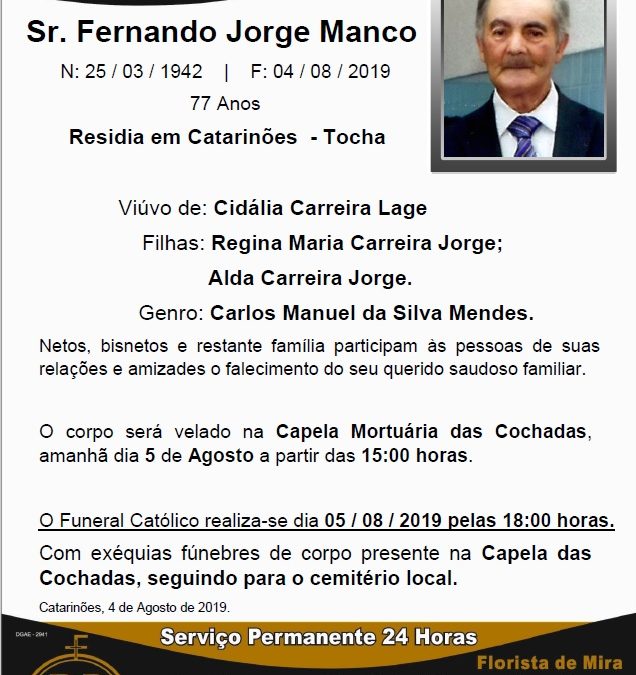 Sr. Fernando Jorge Manco
