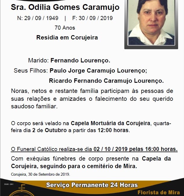 Sra. Odília Gomes Caramujo