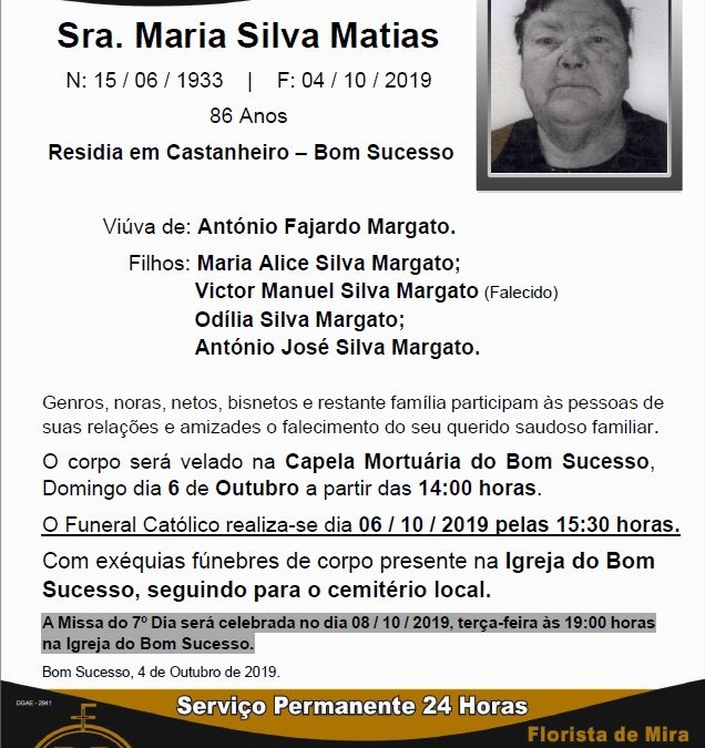 Sra. Maria Silva Matias