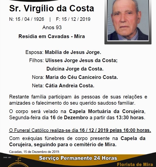 Sr. Virgílio da Costa