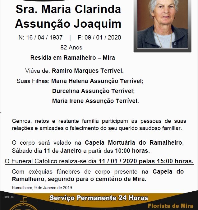 Sra. Maria Clarinda Assunção Joaquim