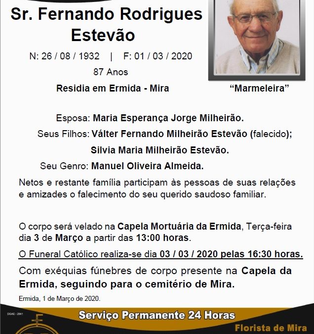 Sr. Fernando Rodrigues Estevão