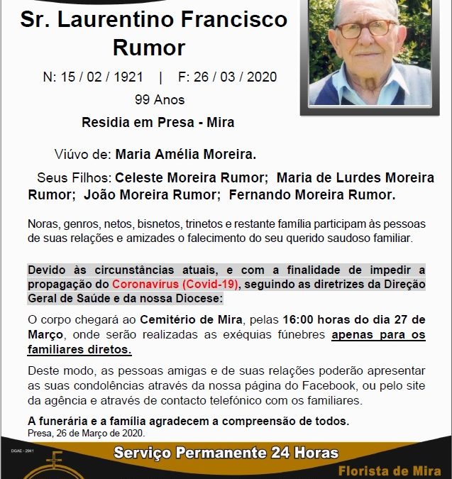 Sr. Laurentino Francisco Rumor