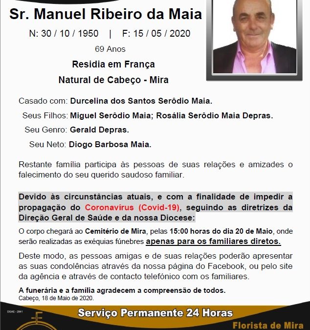 Sr. Manuel Ribeiro da Maia