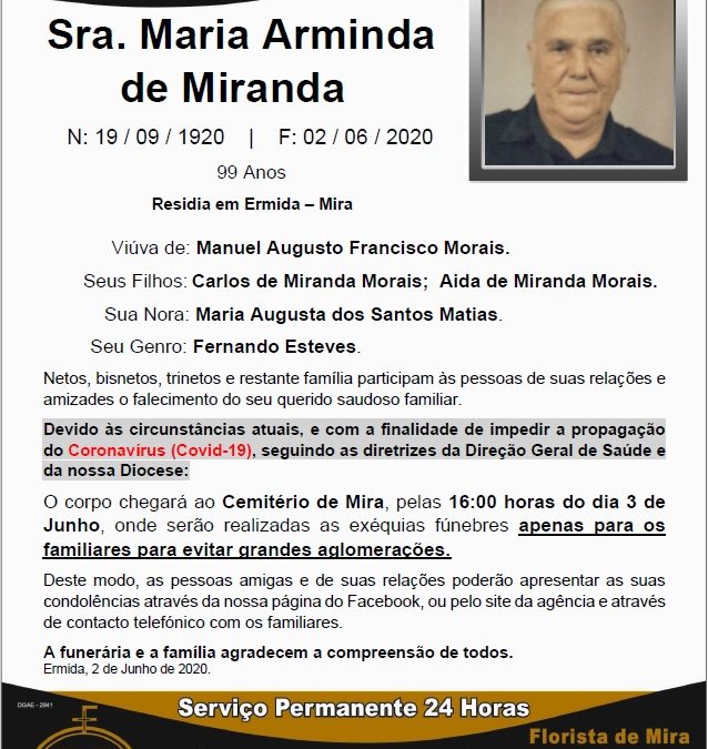 Sra. Maria Arminda de Miranda