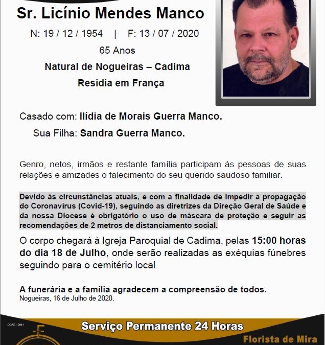 Sr. Licínio Mendes Manco