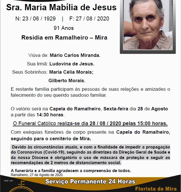 Sra. Maria Mabília de Jesus