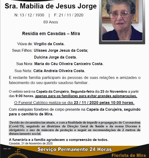Sra. Mabilia de Jesus Jorge