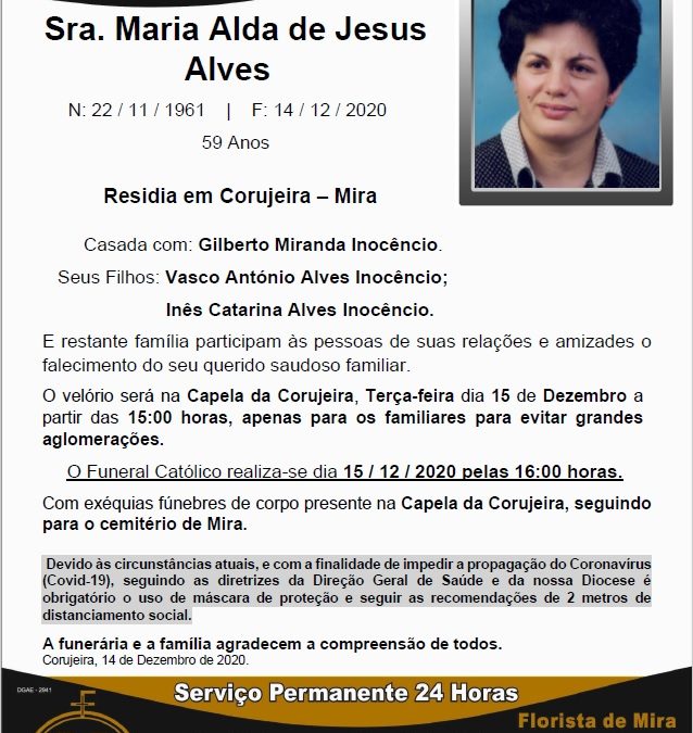 Sra. Maria Alda de Jesus Alves