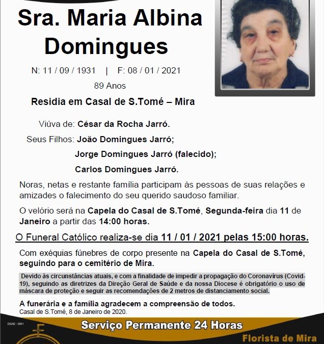 Sra. Maria Albina Domingues