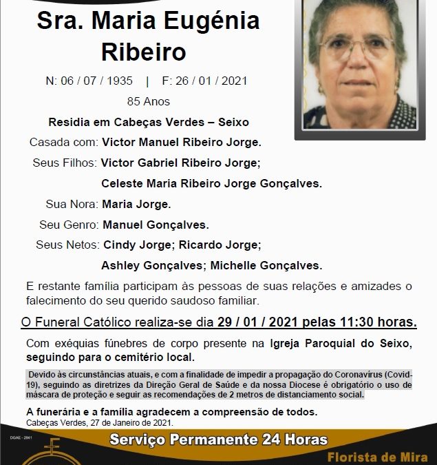 Sra. Maria Eugénia Ribeiro