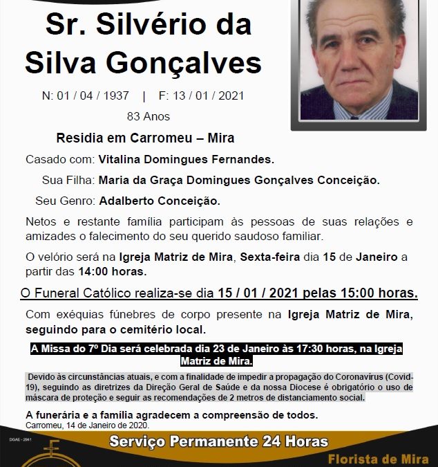 Sr. Silvério da Silva Gonçalves