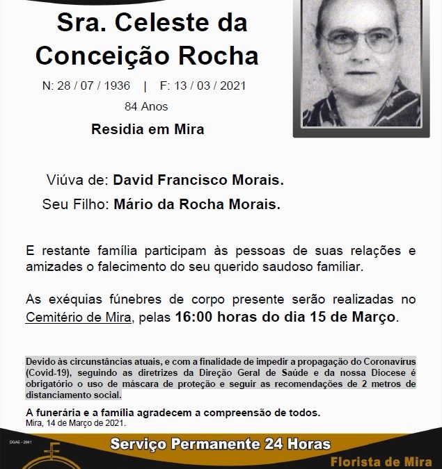 Sra. Celeste da Conceição Rocha