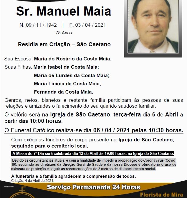 Sr. Manuel Maia