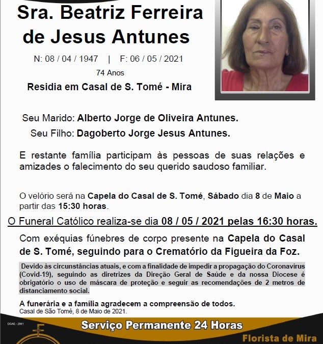 Sra. Beatriz Ferreira de Jesus Antunes