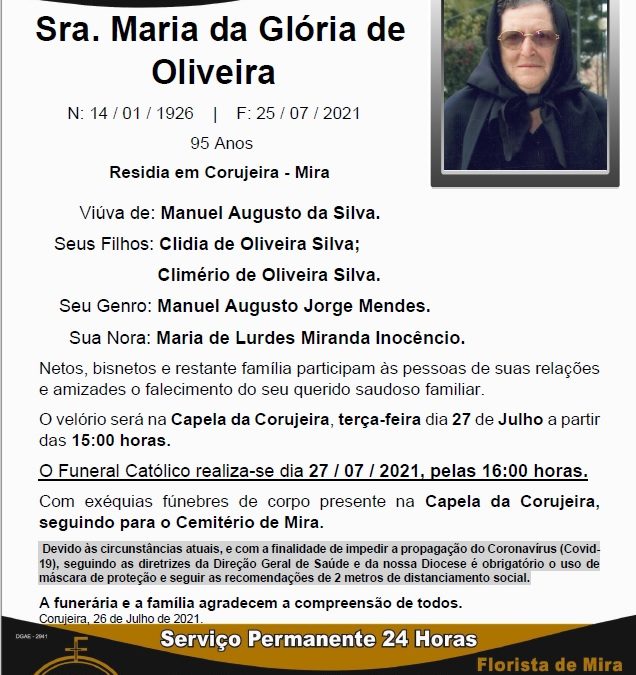 Sra. Maria da Glória de Oliveira