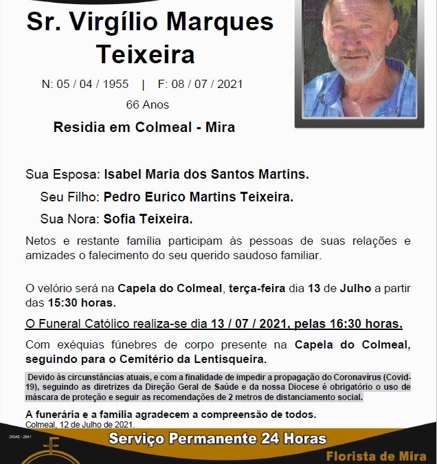 Sr. Virgílio Marques Teixeira