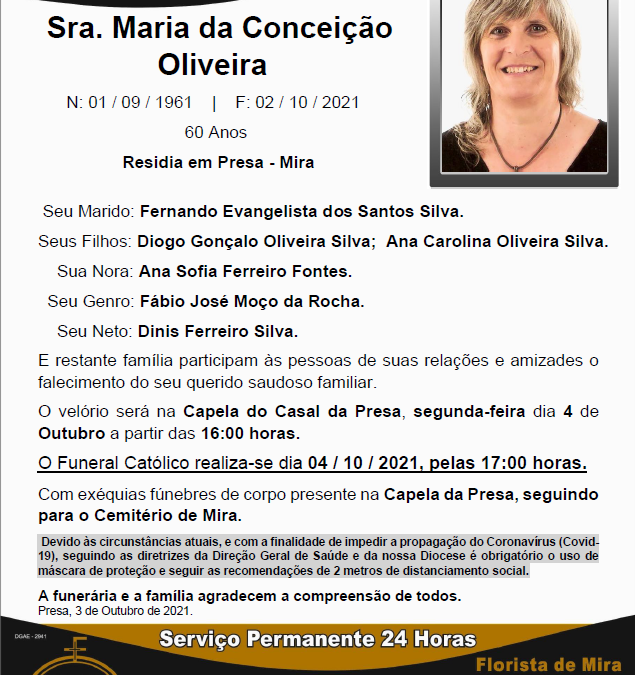 Sra. Maria da Conceição Oliveira