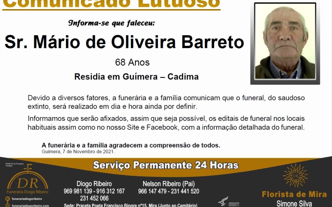 Sr. Mário de Oliveira Barreto