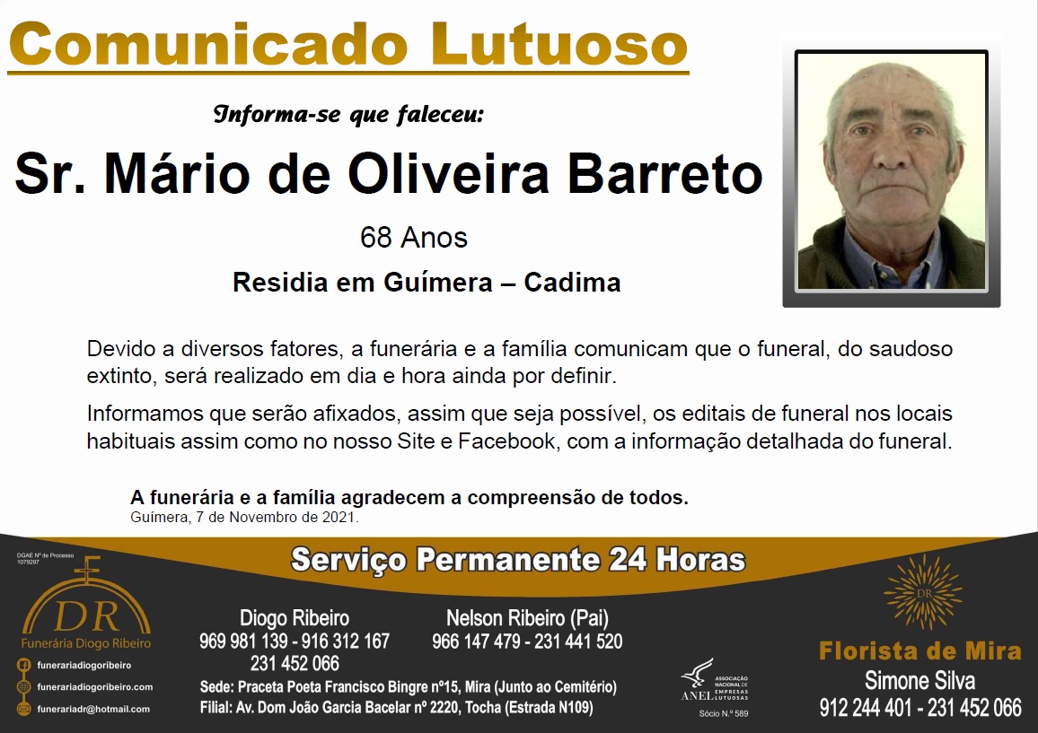 Sr. Mário de Oliveira Barreto