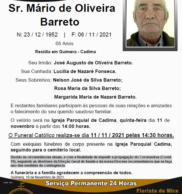 Sr. Mário de Oliveira Barreto
