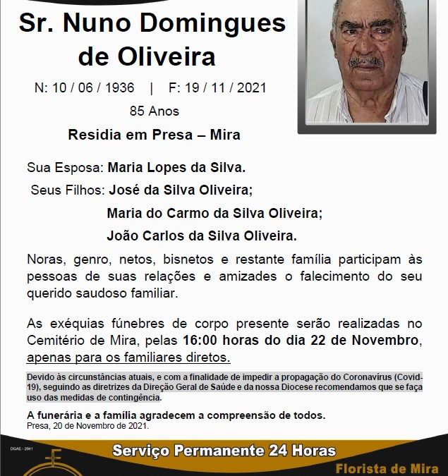 Sr. Nuno Domingues de Oliveira