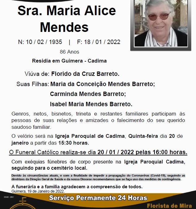 Sra. Maria Alice Mendes