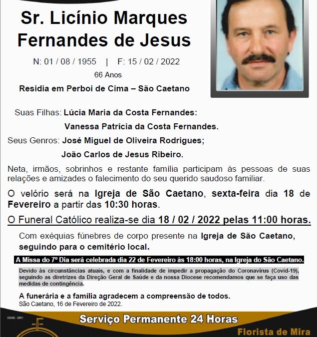 Sr. Licínio Marques Fernandes de Jesus