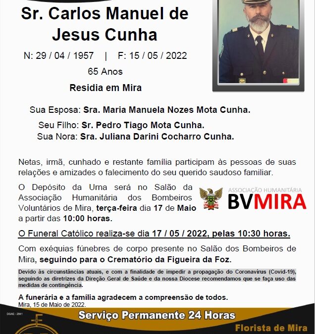 Sr. Carlos Manuel de Jesus Cunha