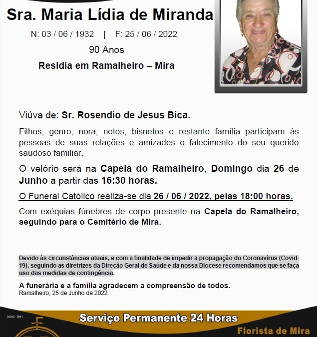 Sra. Maria Lídia de Miranda