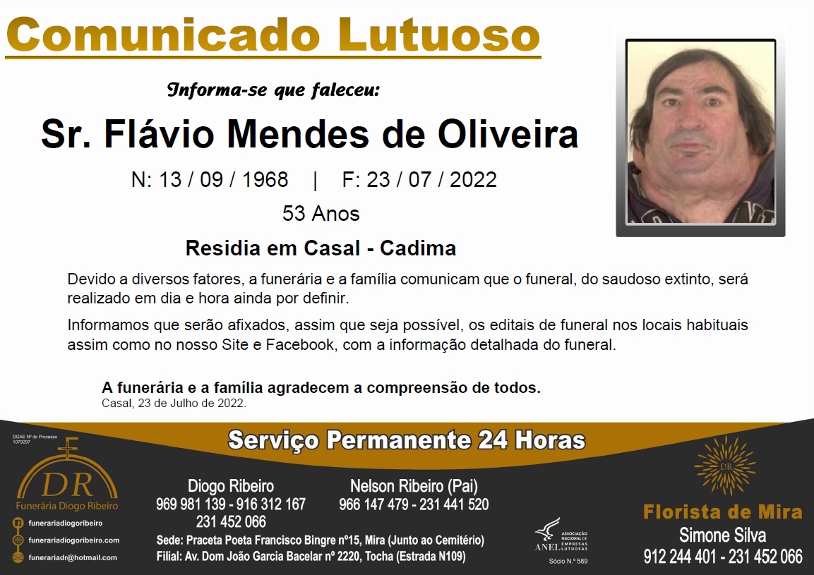 Sr. Flávio Mendes de Oliveira