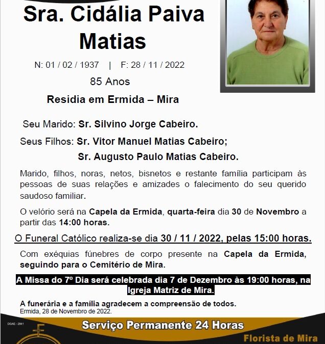Sra. Cidália Paiva Matias