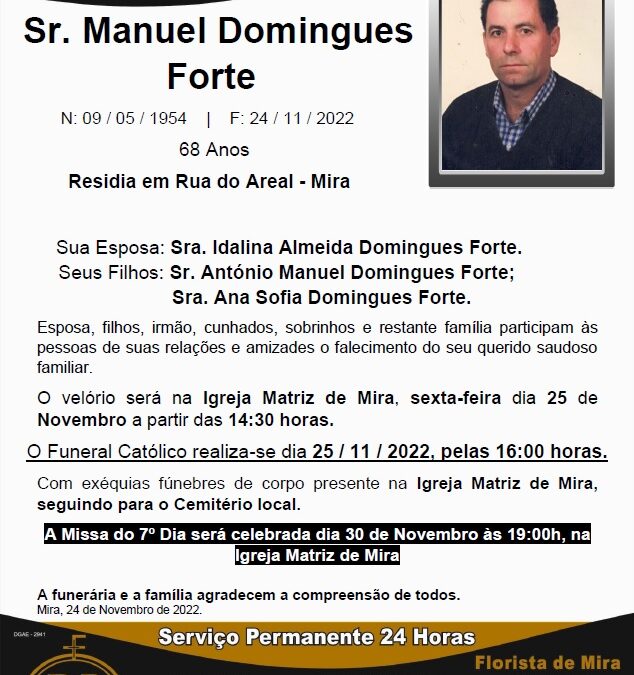 Sr. Manuel Domingues Forte