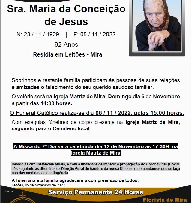Sra. Maria da Conceição de Jesus
