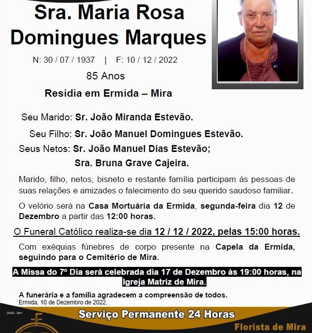 Sra. Maria Rosa Domingues Marques