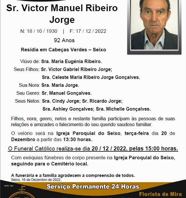 Sr. Victor Manuel Ribeiro Jorge
