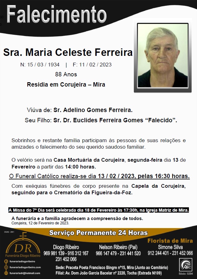 Sra. Maria Celeste Ferreira