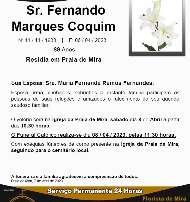 Sr. Fernando Marques Coquim