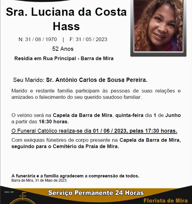 Sra. Luciana da Costa Hass