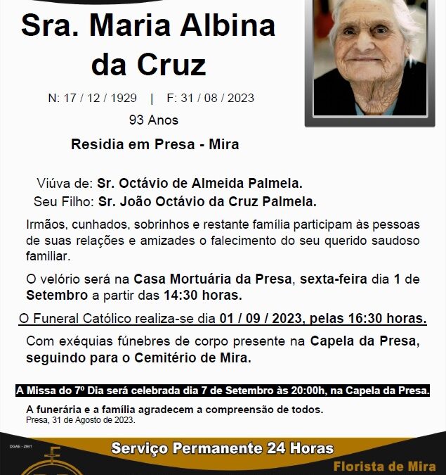 Sra. Maria Albina da Cruz