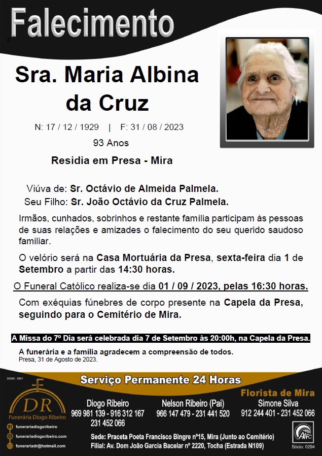 Sra. Maria Albina da Cruz