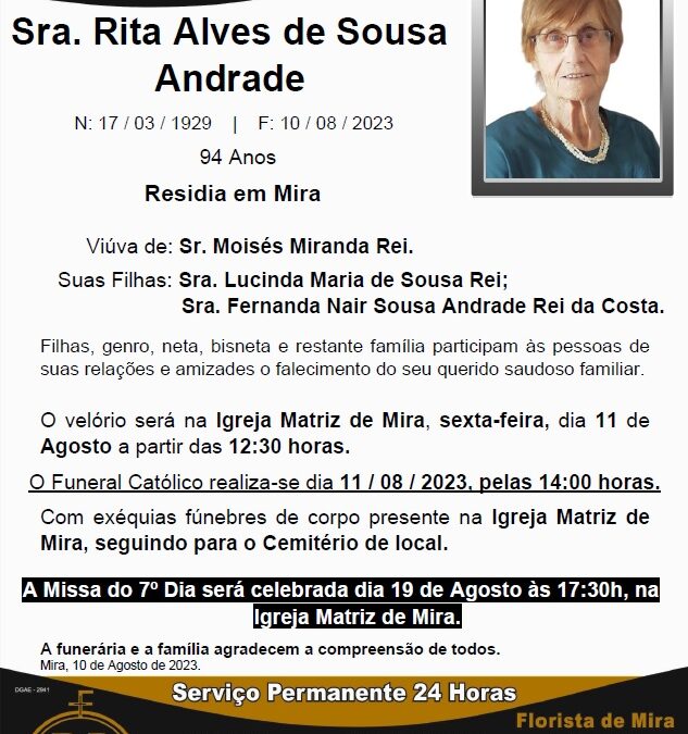 Sra. Rita Alves de Sousa Andrade