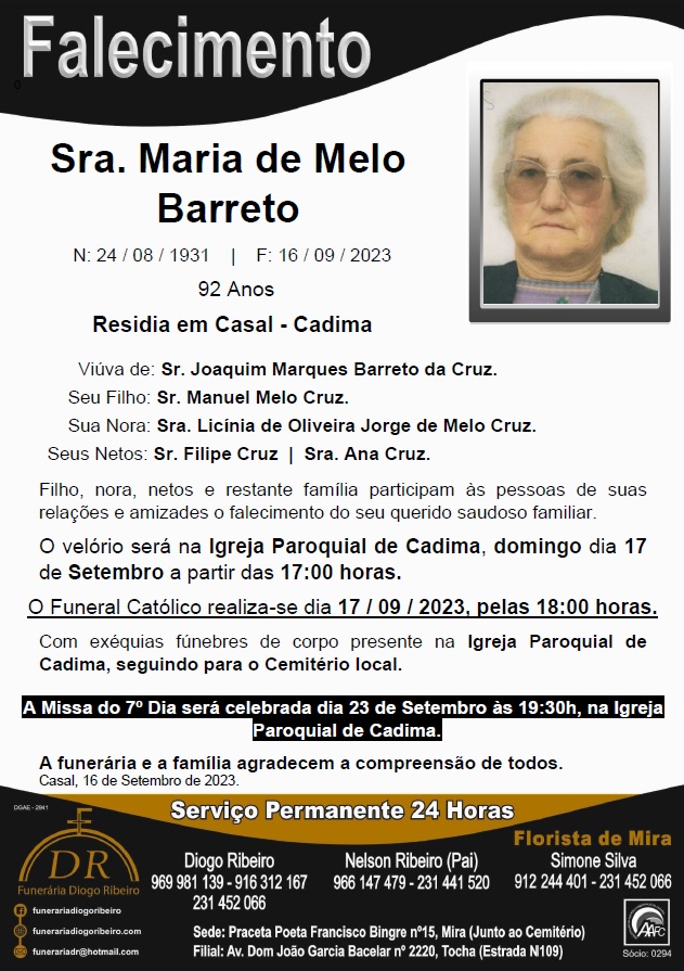 Sra. Maria de Melo Barreto
