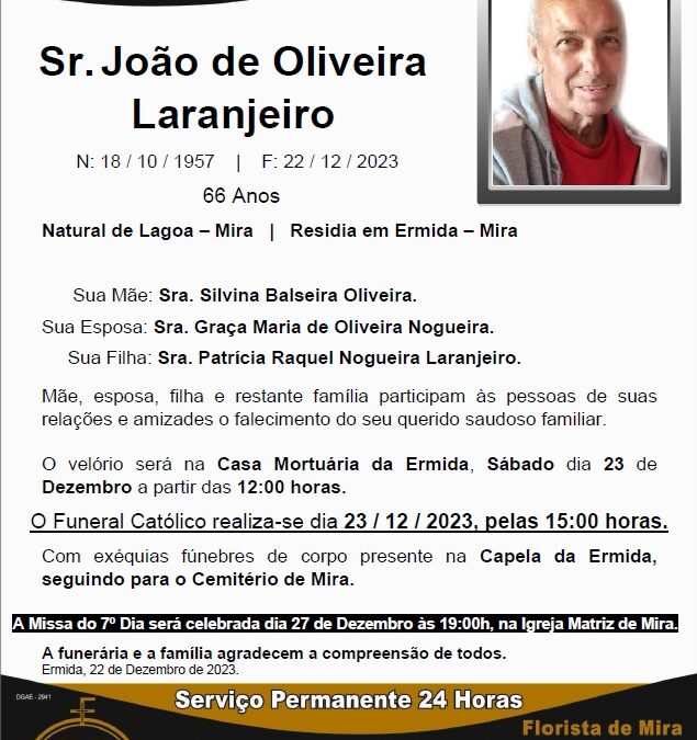 Sr. João de Oliveira Laranjeiro