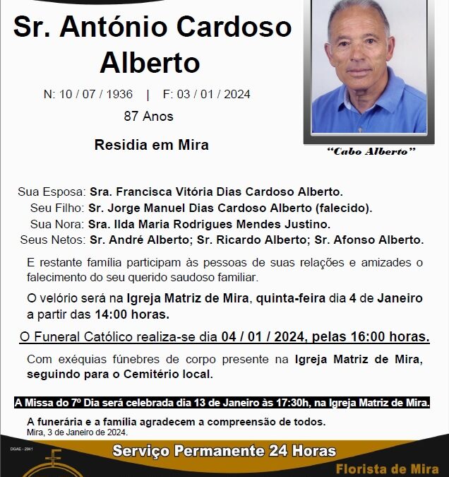 Sr. António Cardoso Alberto “Cabo Alberto”