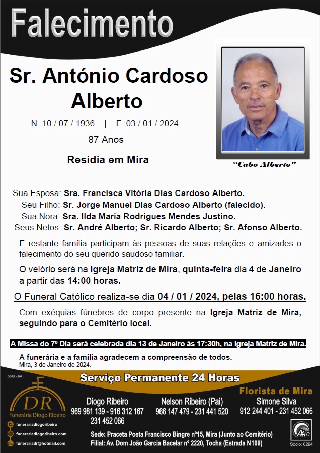 Sr. António Cardoso Alberto “Cabo Alberto”